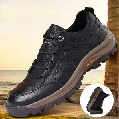 Zapatos ortopédicos de cuero genuino para hombre – Modelo clásico con confort y soporte.